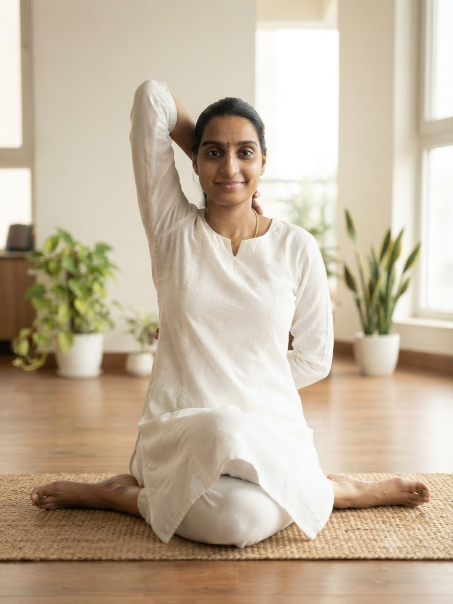 V Tejaswi yoga teacher